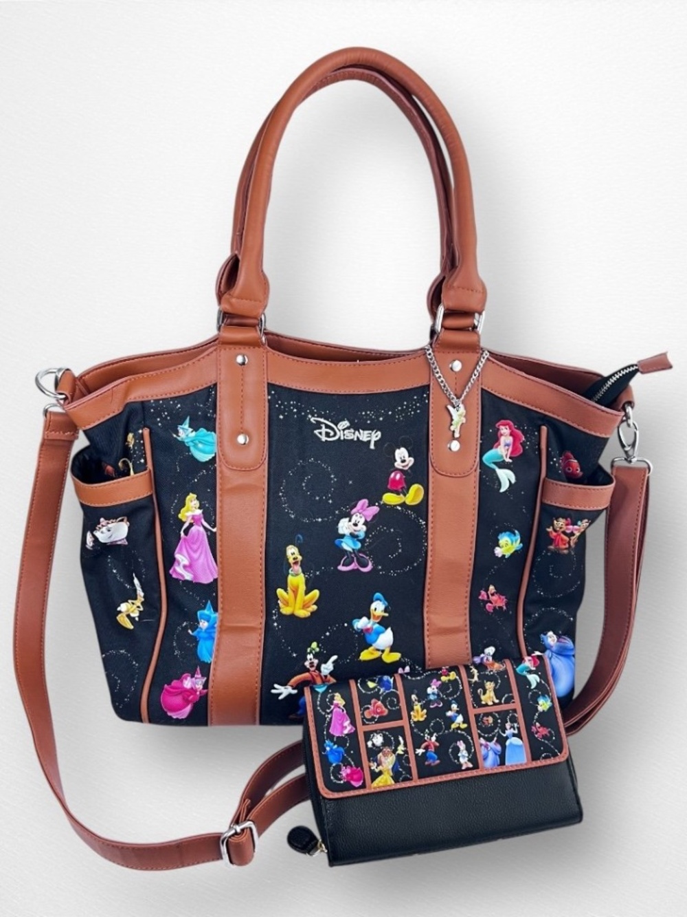 Disney Bradford Exchange "Carry the Magic" Shoulder Tote Bag/Purse *and* Wallet